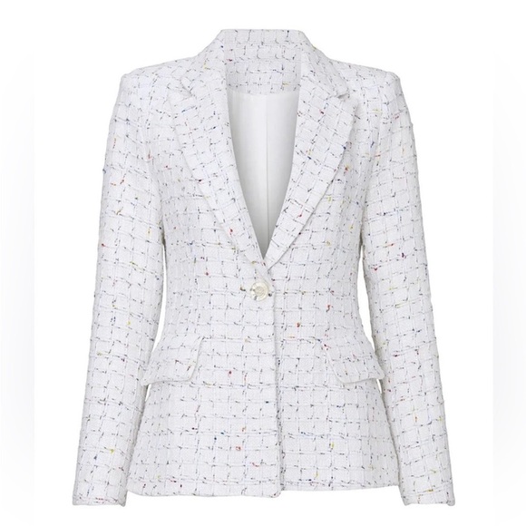 Amanda Uprichard tweed blazer in off white EUC - Picture 5 of 11